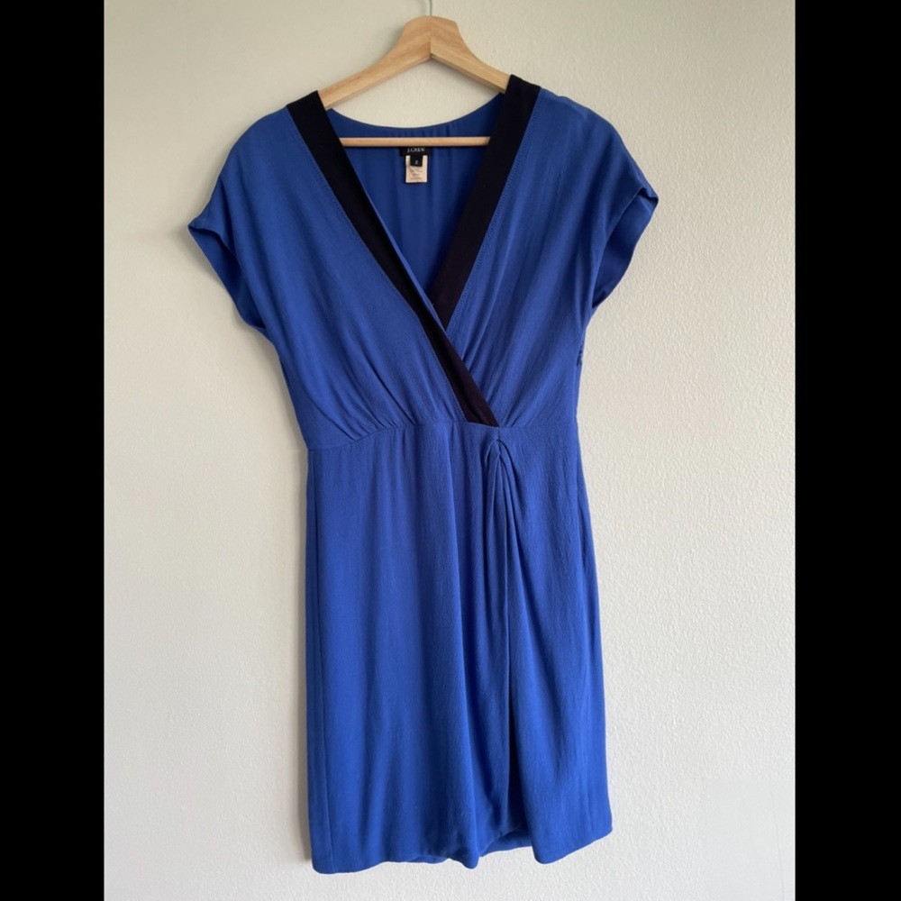 JCrew Cobalt Crepe Dress